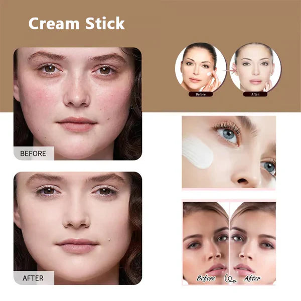 💥BUY 1 GET 1 FREE💥⏰💕🌟Cream Stick V White Korean Color-Changing Foundation Stick