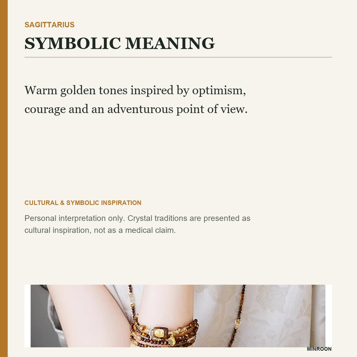 Sagittarius bracelet symbolic meaning