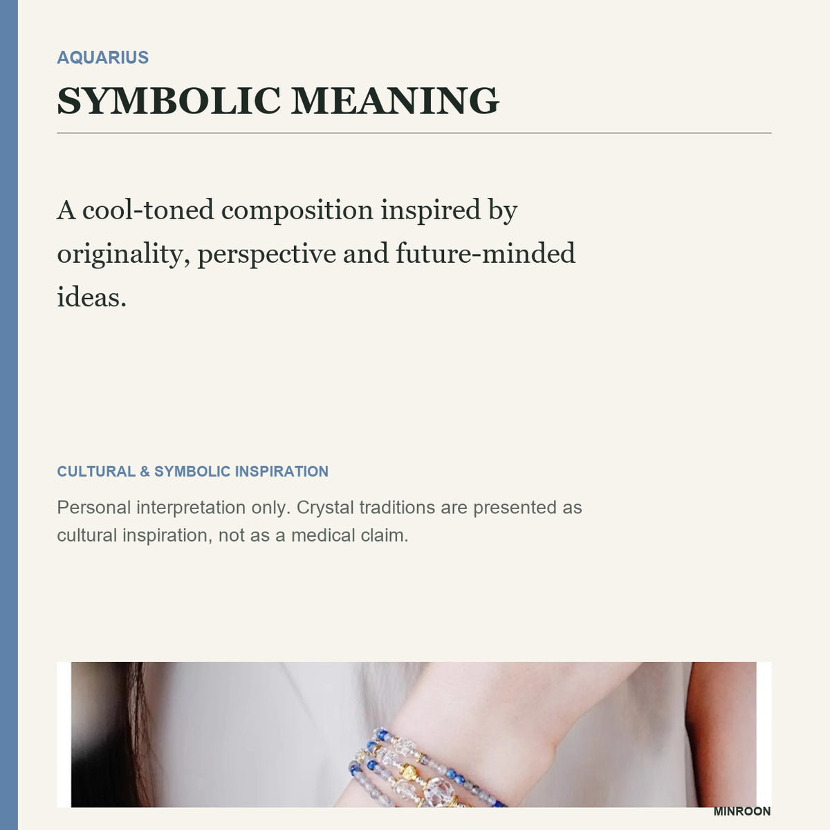 Aquarius bracelet symbolic meaning