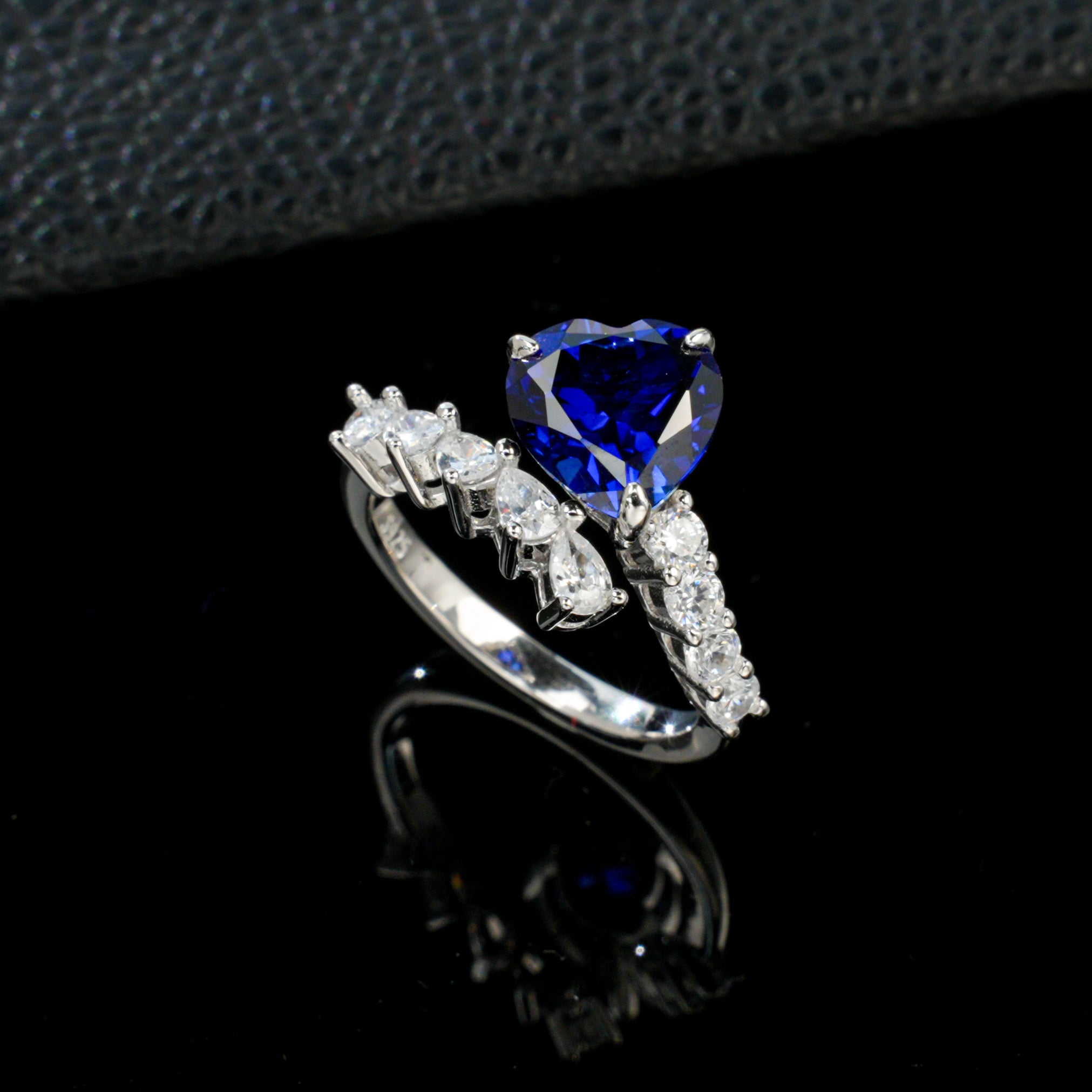 Lab-Grown Sapphire - Enchanted Starburst Ring
