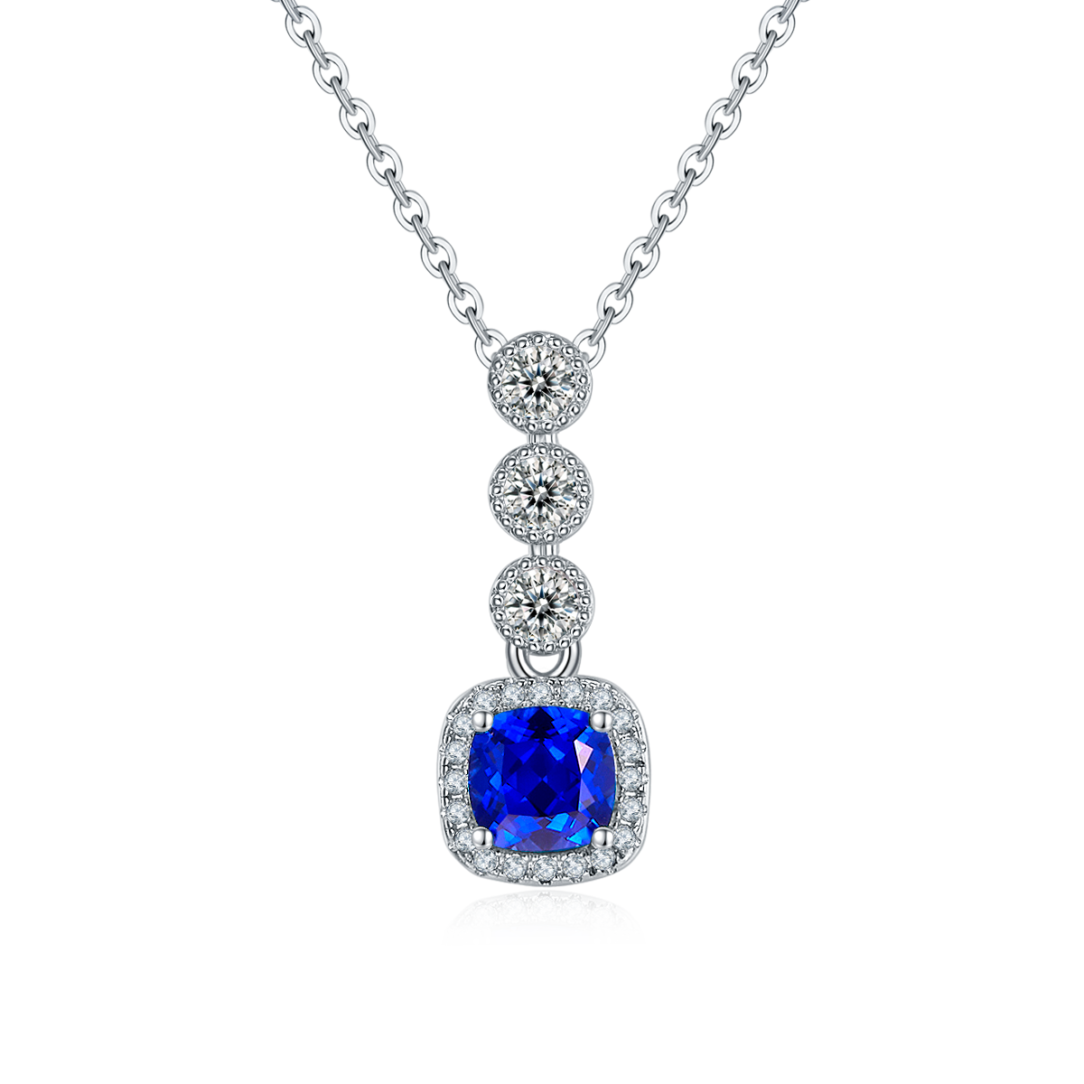 Lab-Grown Emerald - Emerald Tier Diamond-Accented Layered Pendant Necklace