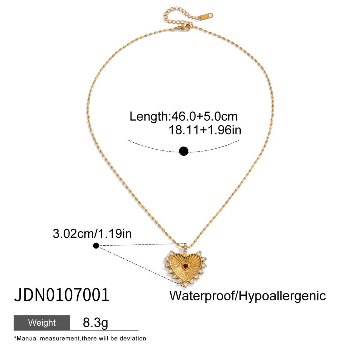 Vintage Heart Necklaces - Golden Romance