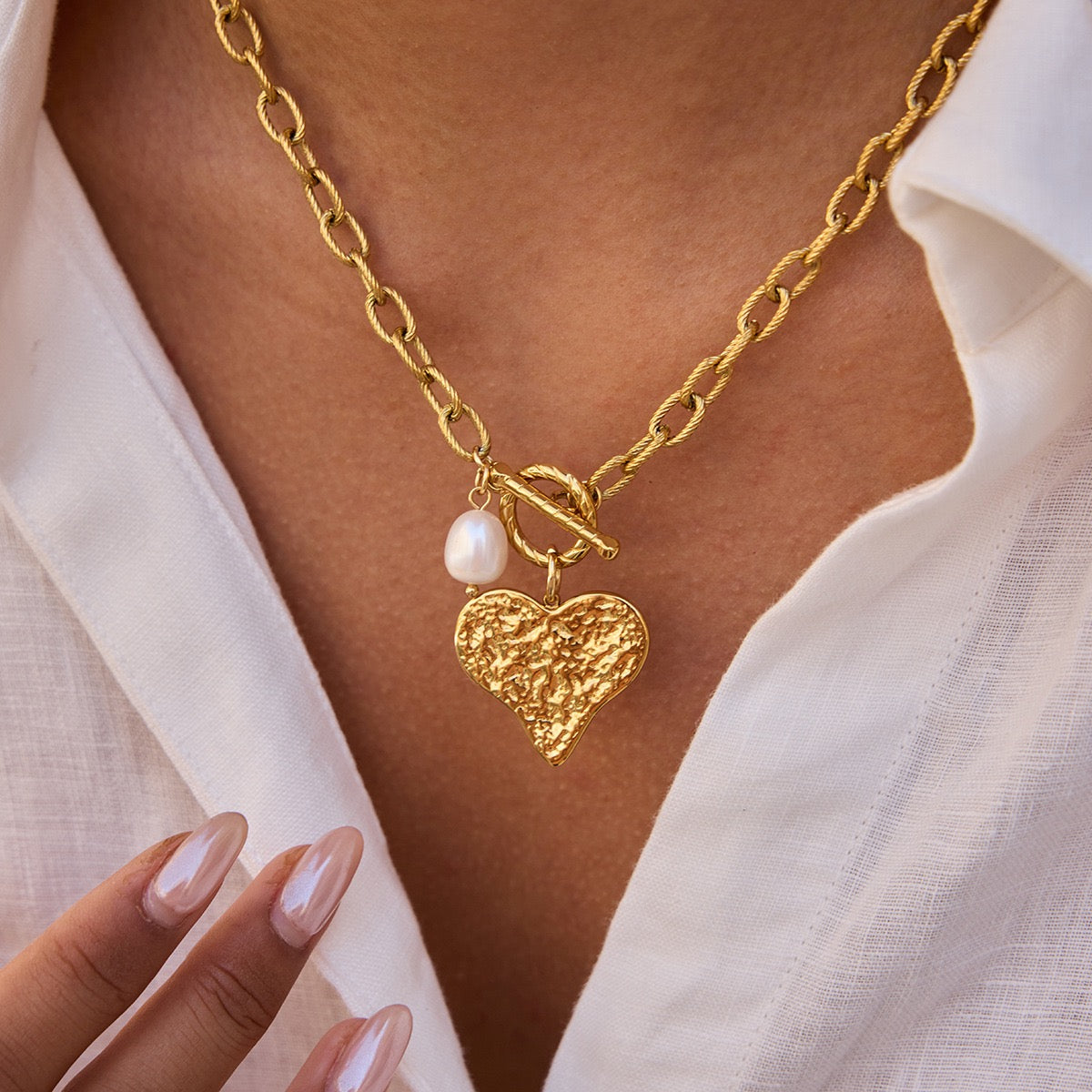 Vintage Heart Necklaces - Golden Romance