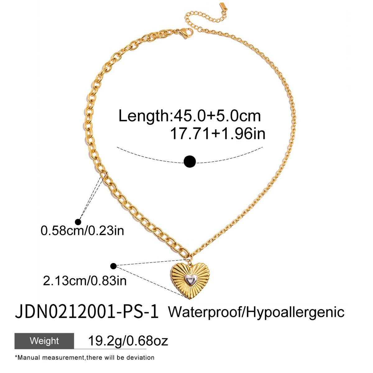 Vintage Heart Necklaces - Golden Romance