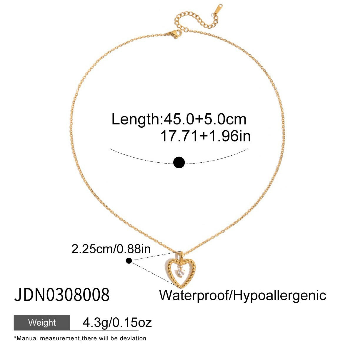 Vintage Heart Necklaces - Golden Romance