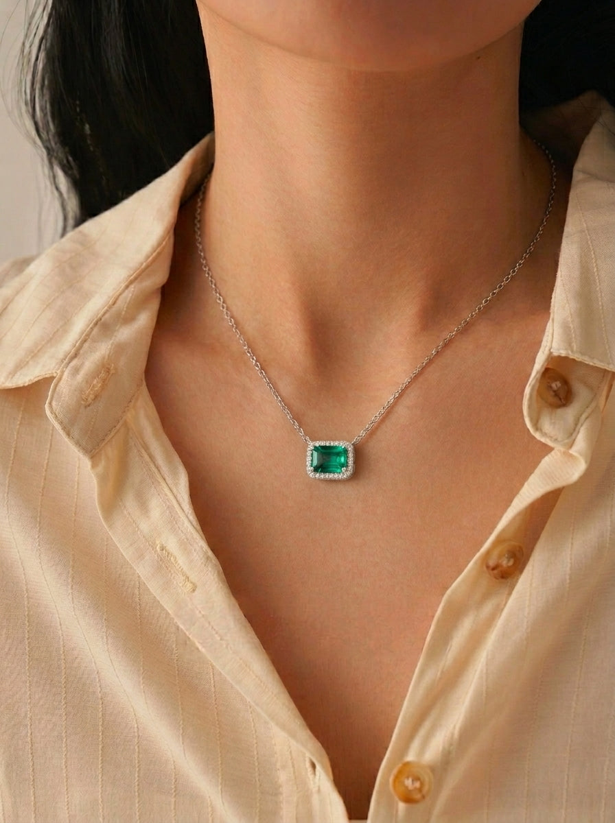 Azure Spark Necklace
