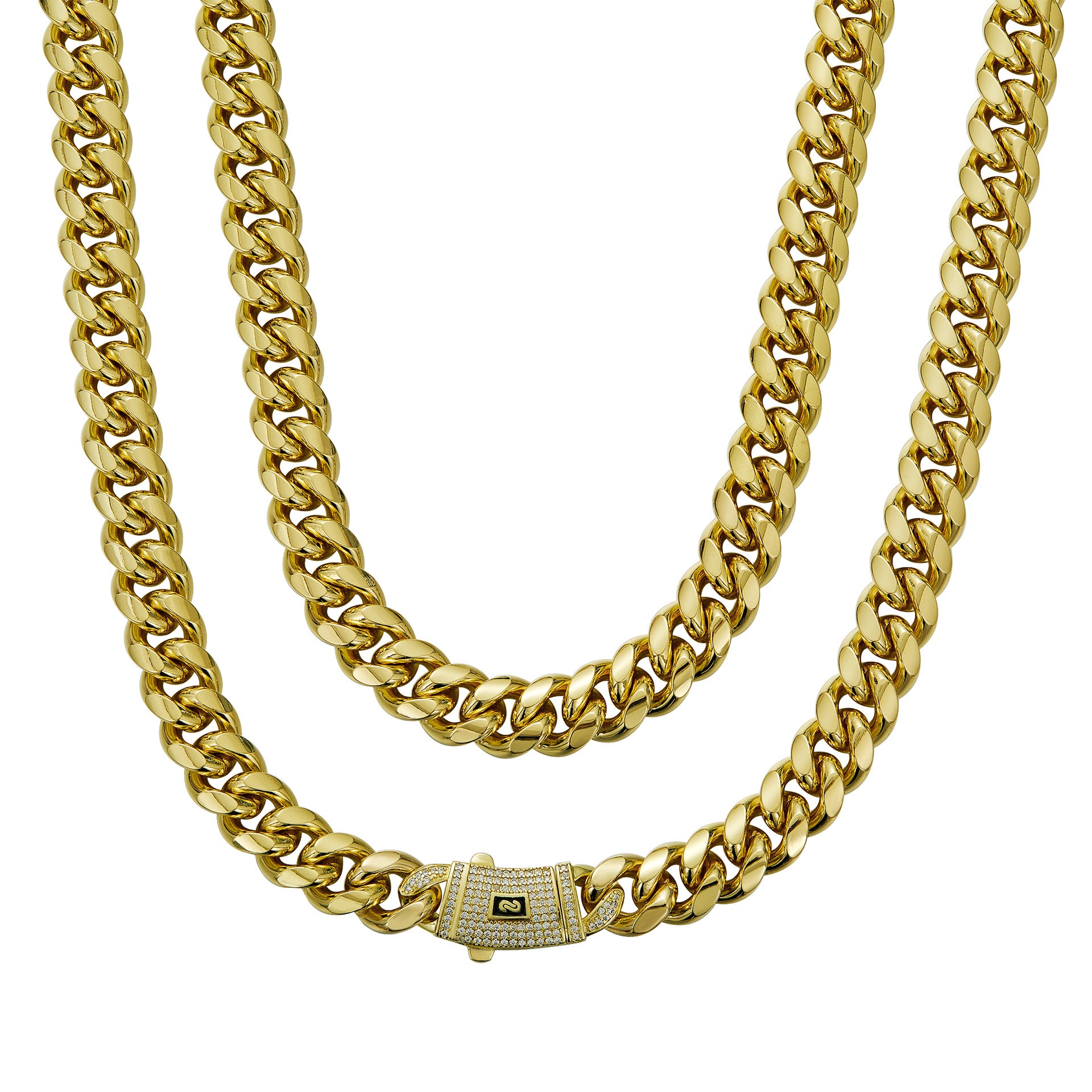14K Gold, 6-20mm Cuban chain and bracelet set