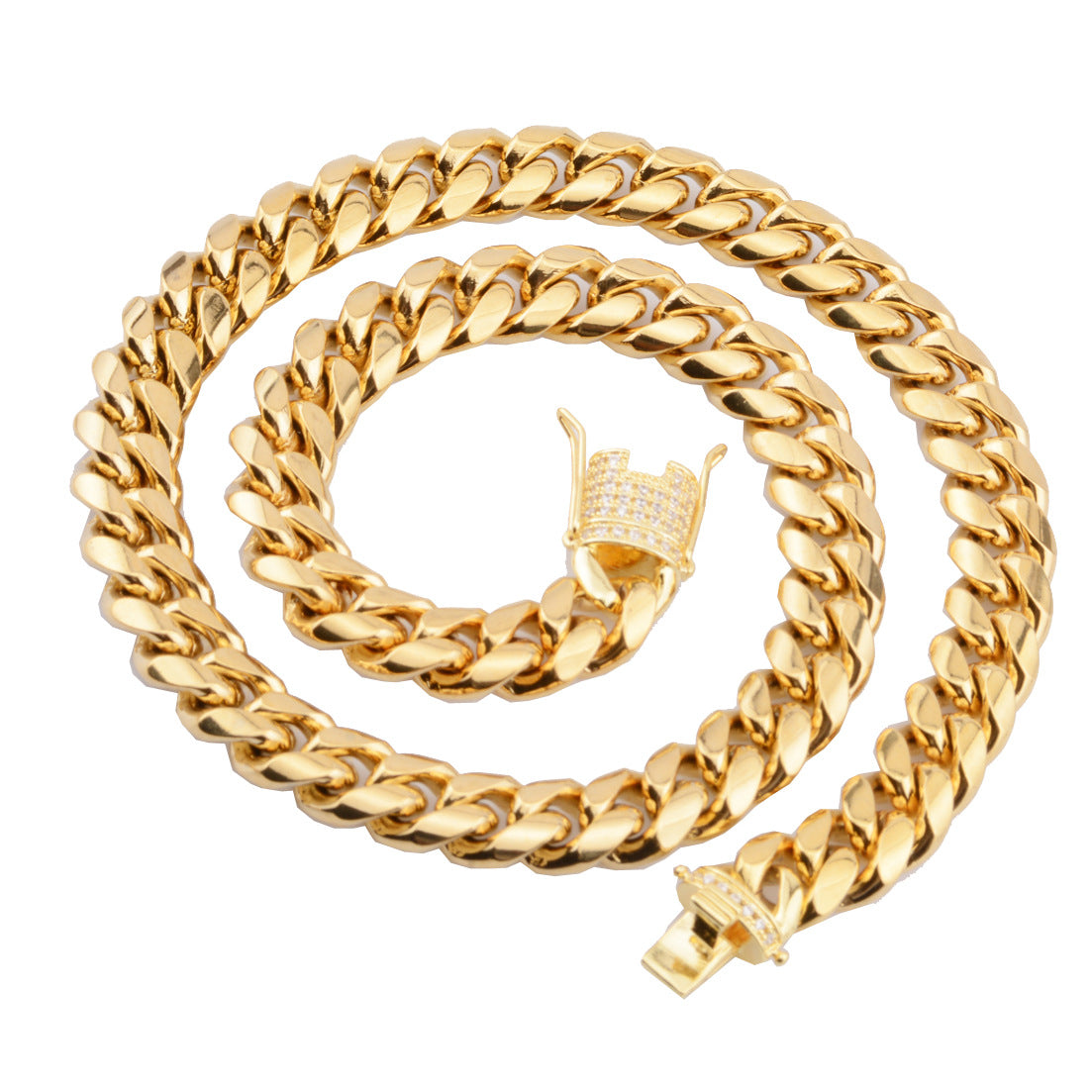14K Gold, 6-18mm Cuban chain and bracelet set
