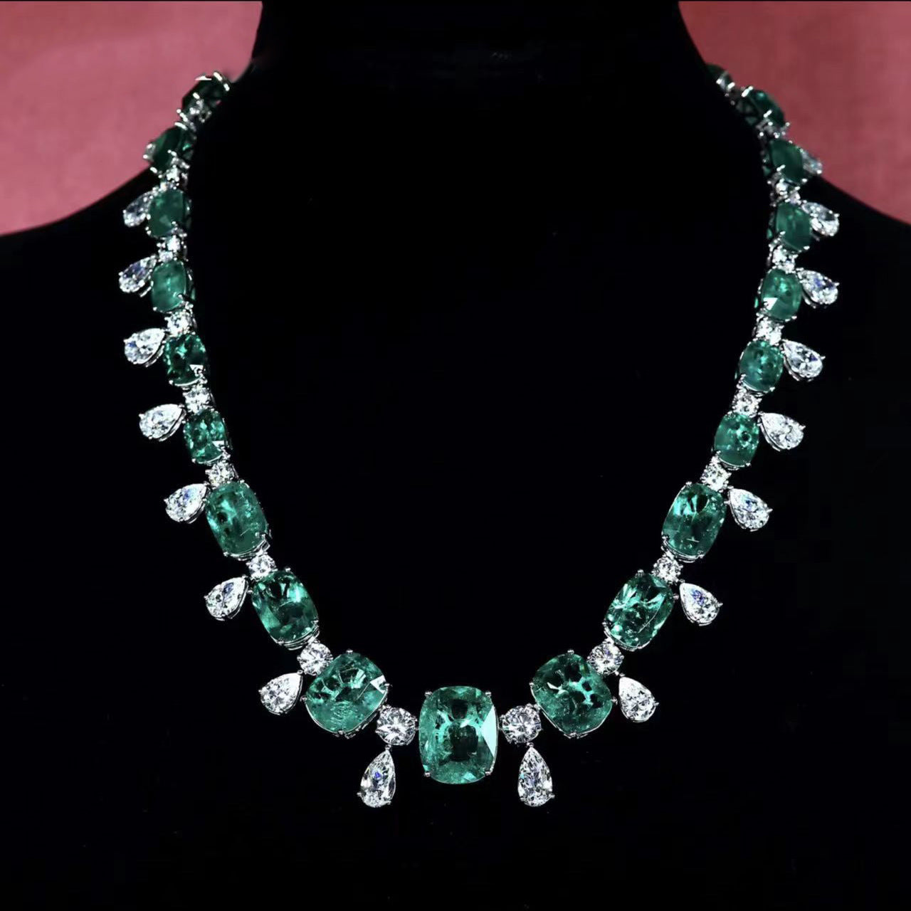 Luxurious Lab-Grown Emerald S925 Silver with 18k Gold Plating Necklace - A Radiant Choice to Exude Elegance