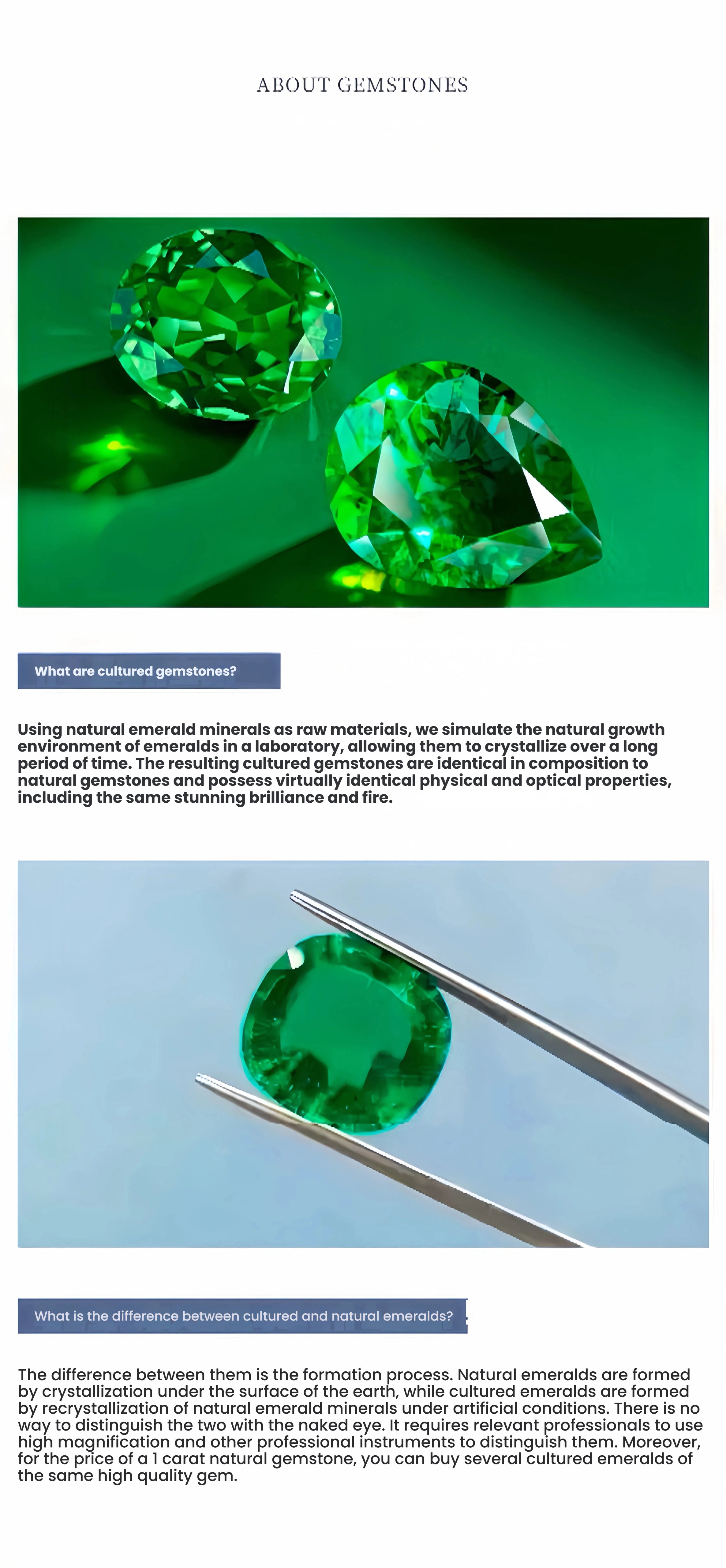 Triangle Emerald Huggie Earrings