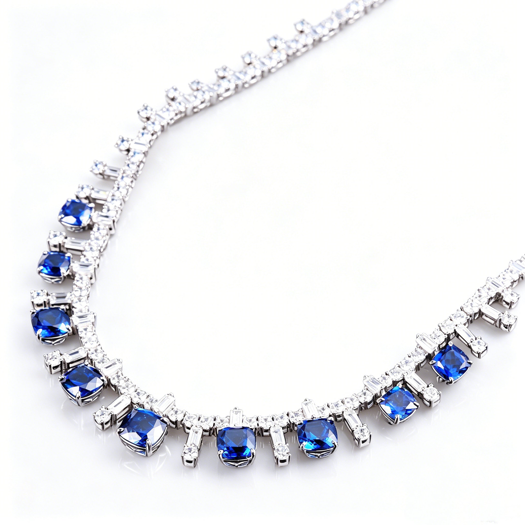 Elegant Sapphire Choker Necklace