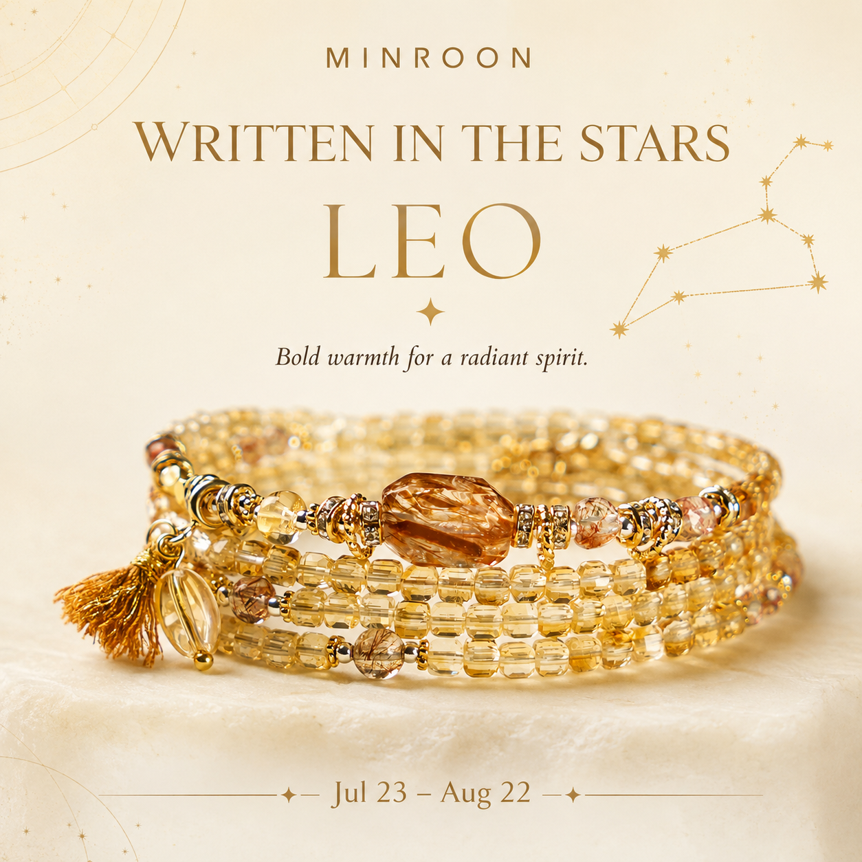 Leo zodiac bracelet story