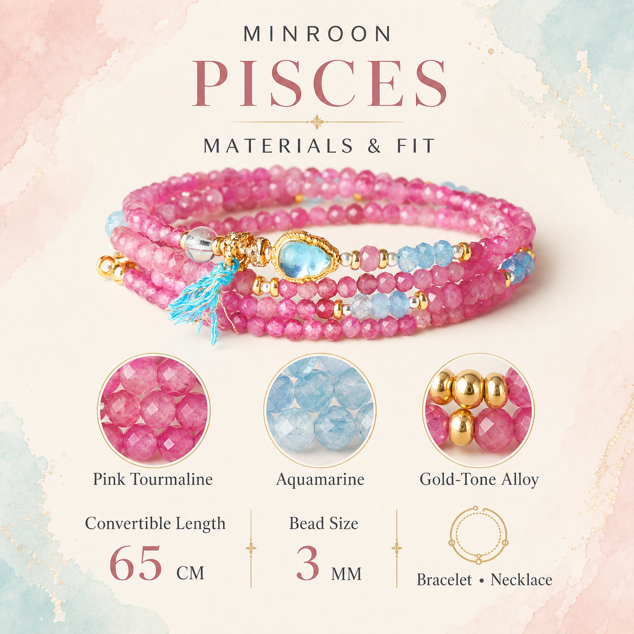Pisces bracelet materials and fit