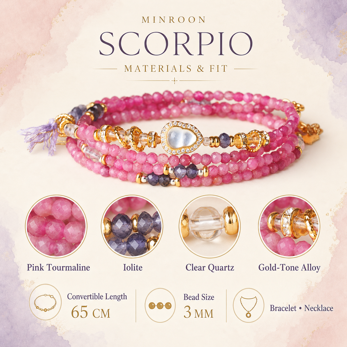 Scorpio bracelet materials and fit guide