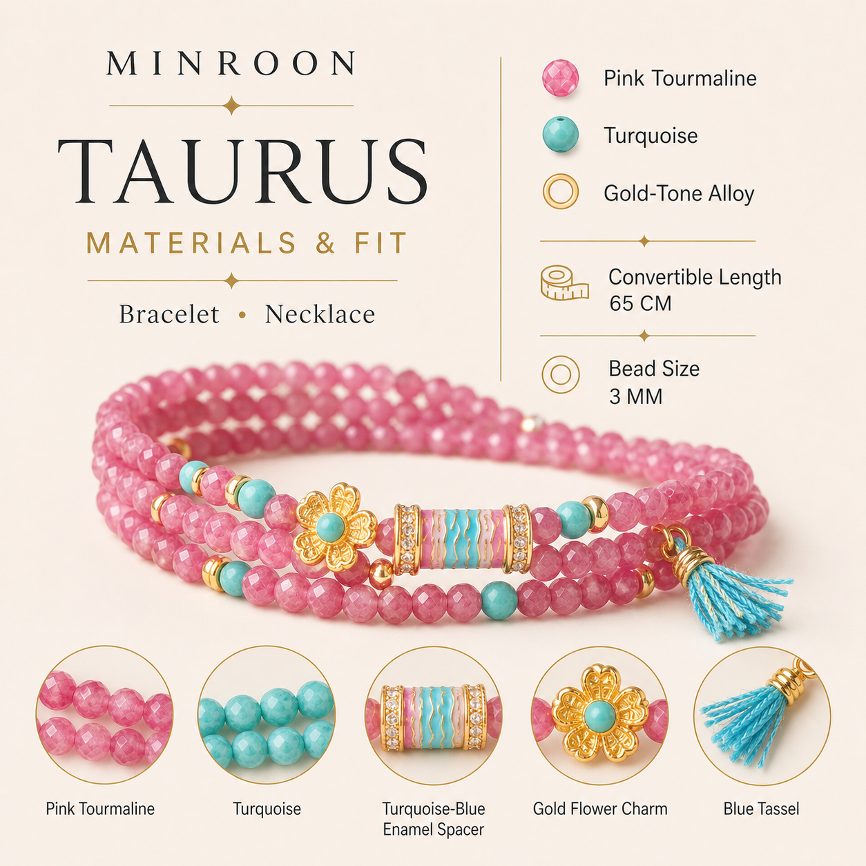 Taurus bracelet materials and fit