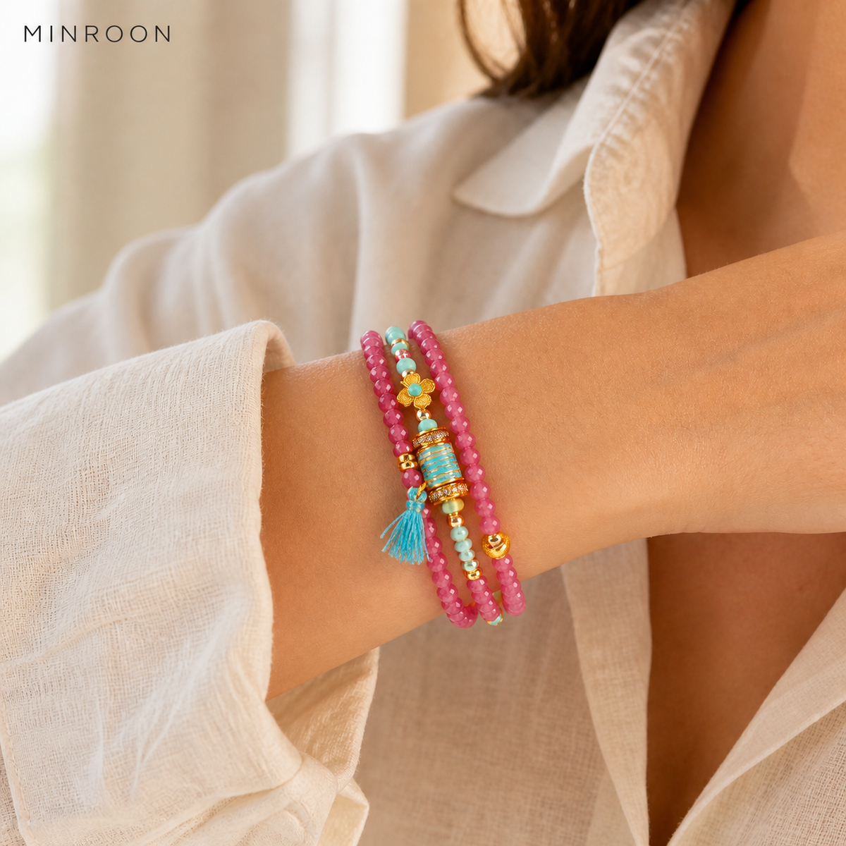 Taurus bracelet worn on wrist