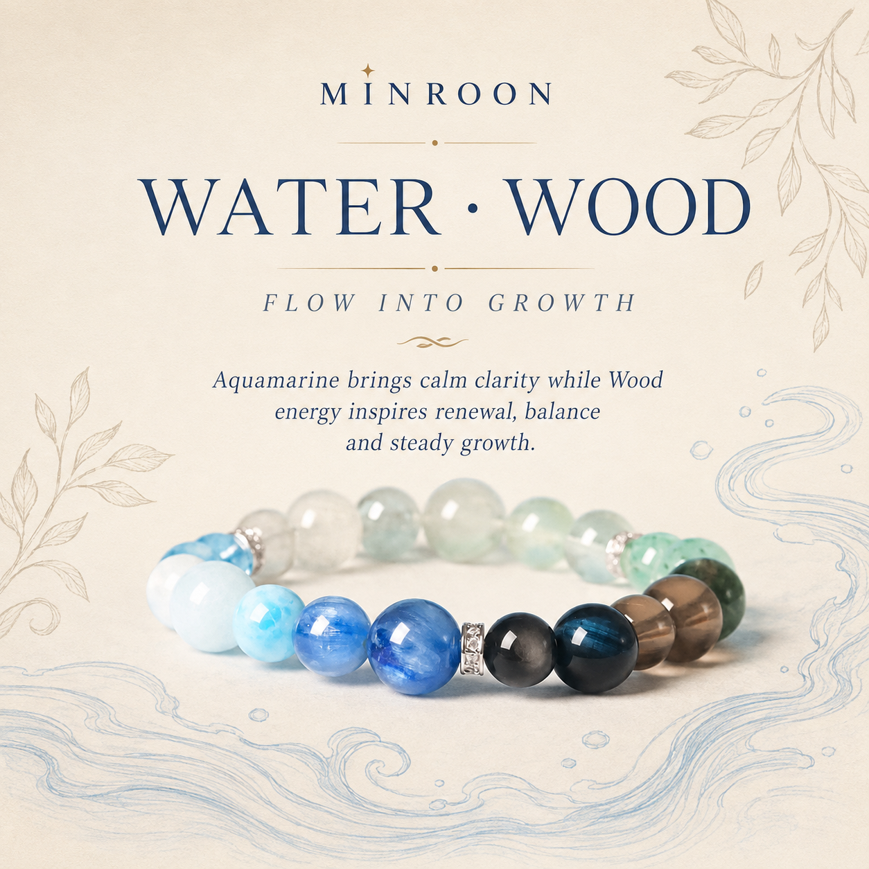 Aquamarine Water Wood Five Elements product story