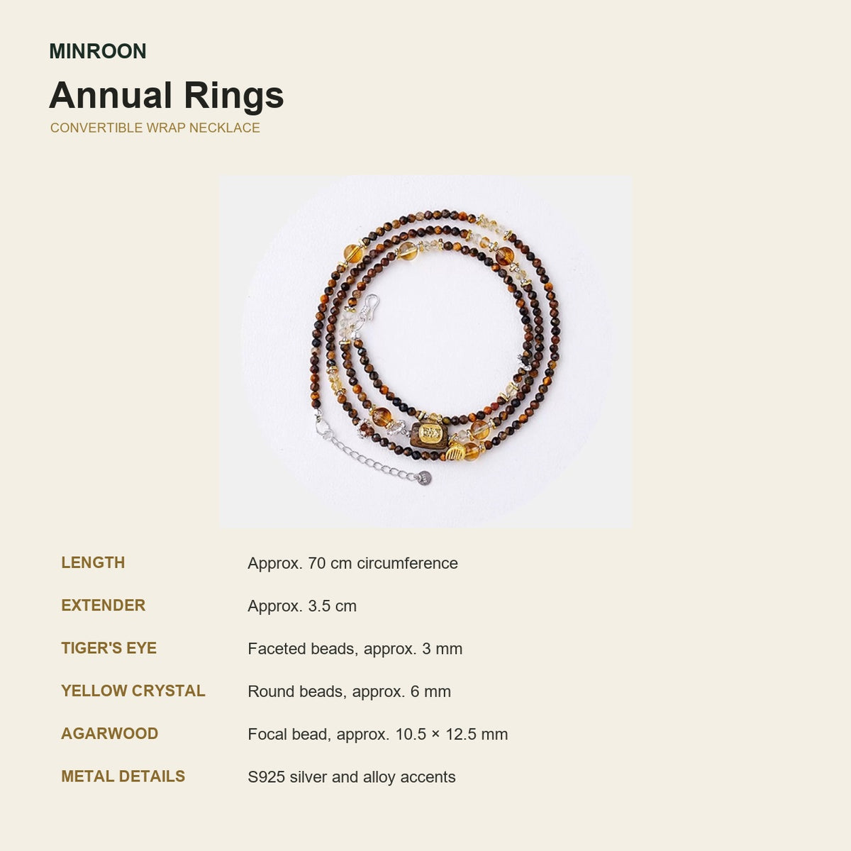 Annual Rings dimensions and bead sizes