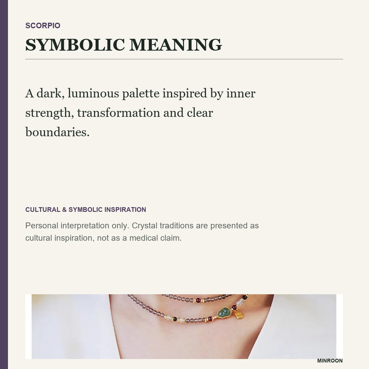 Scorpio bracelet symbolic meaning