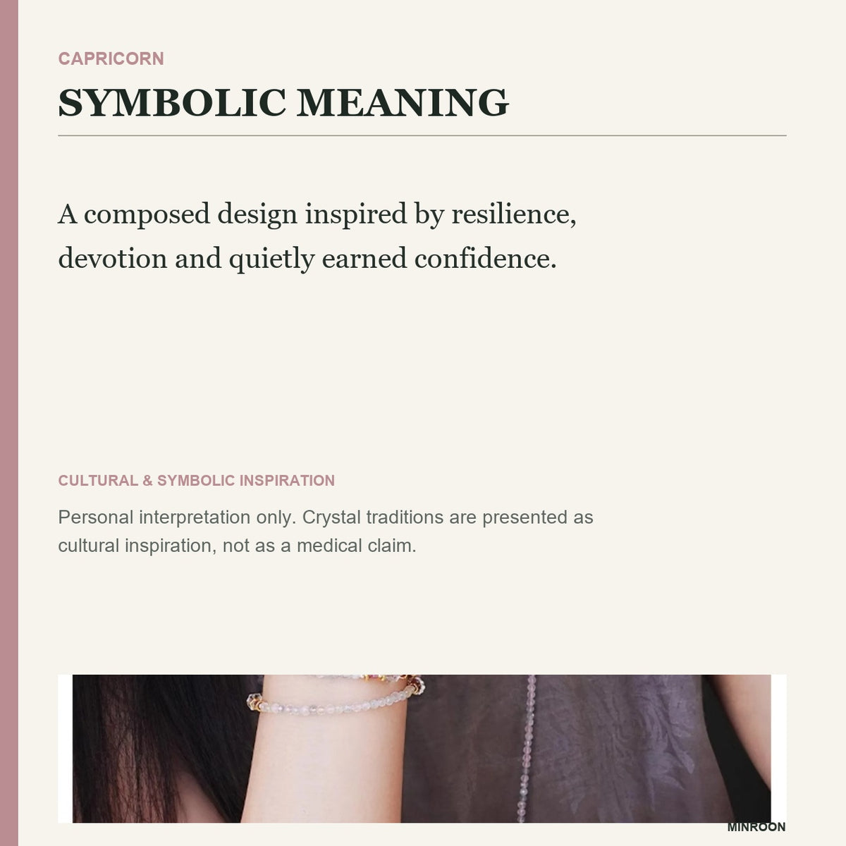 Capricorn bracelet symbolic meaning