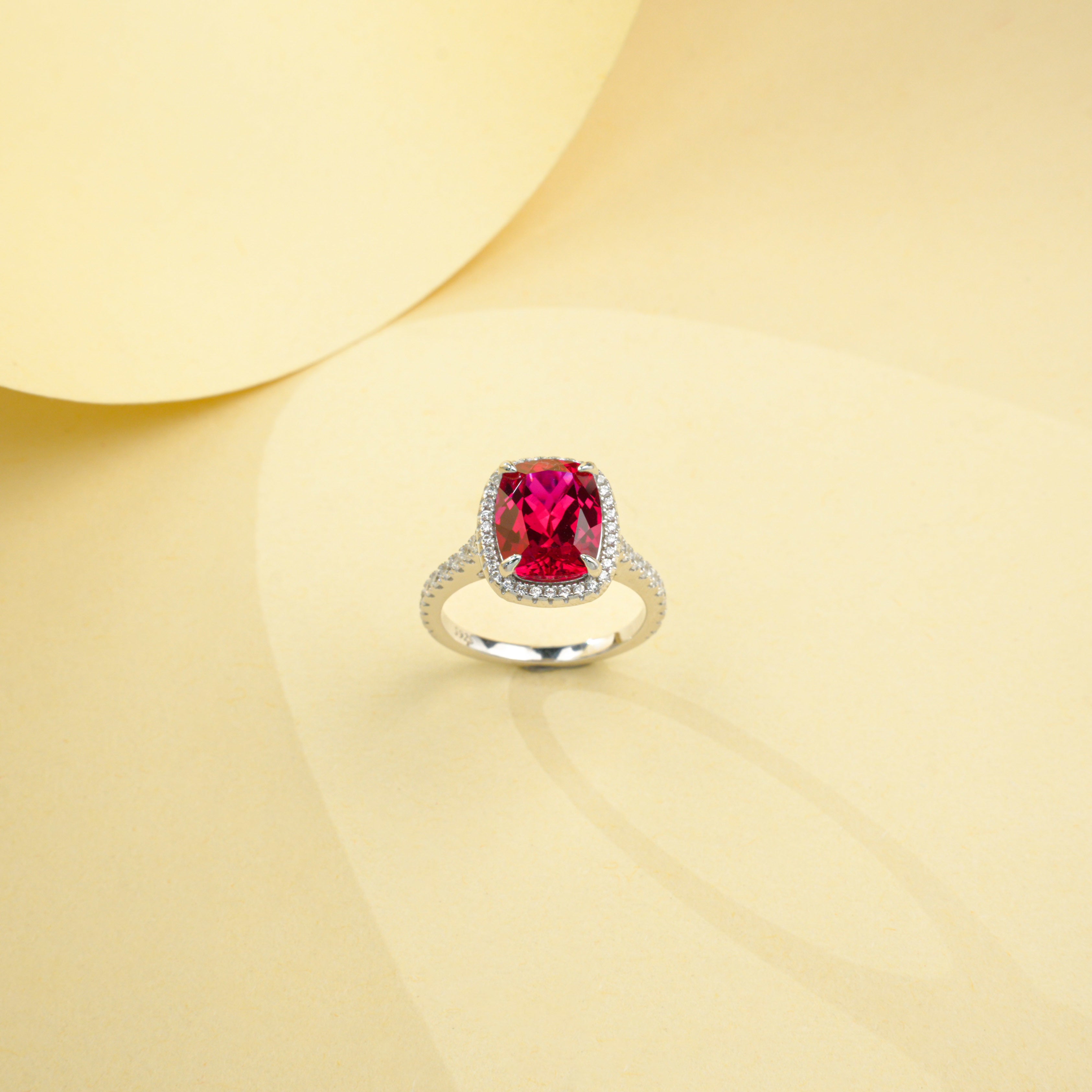 Lab-Grown Emerald - Brilliant Cushion-Cut Ring