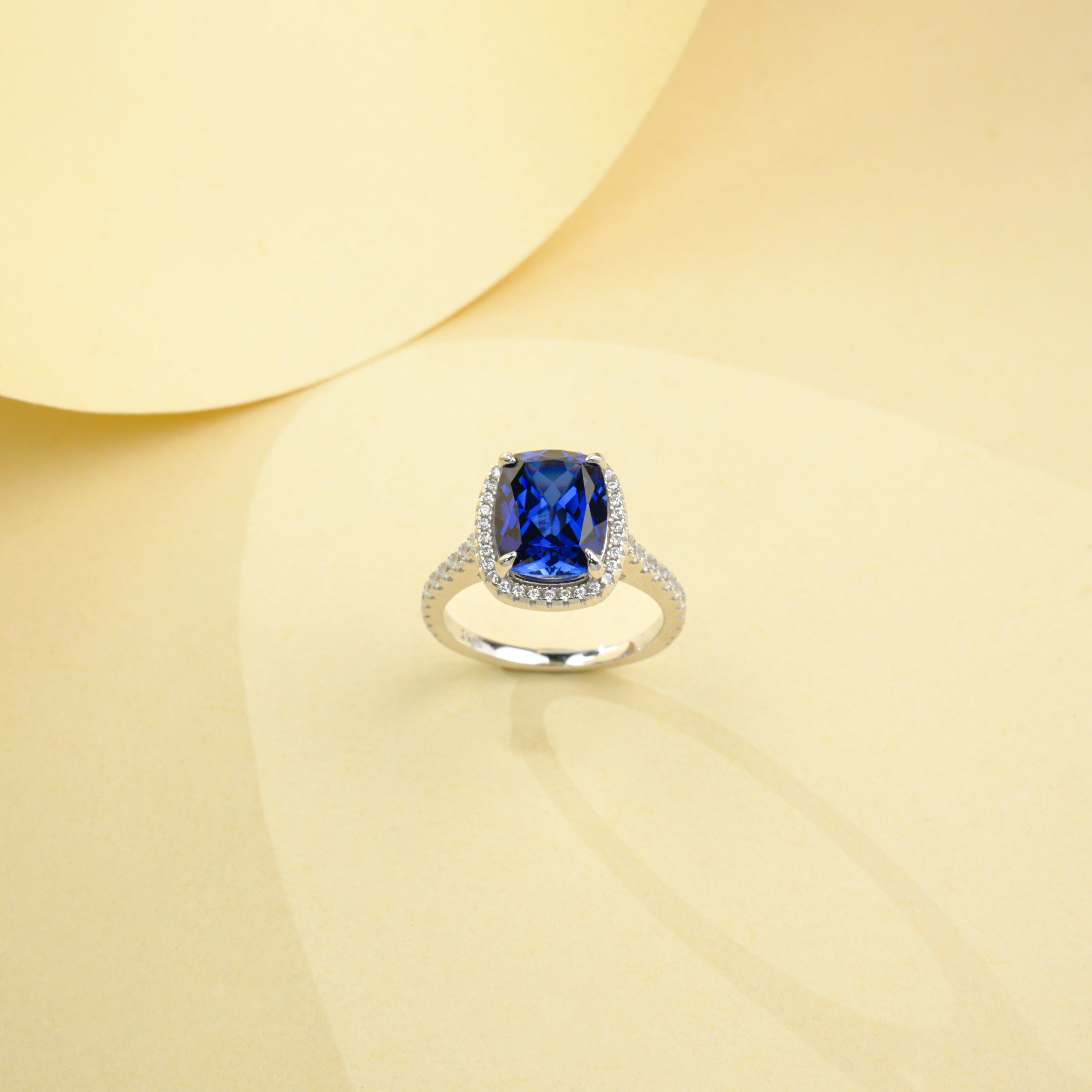 Lab-Grown Emerald - Brilliant Cushion-Cut Ring