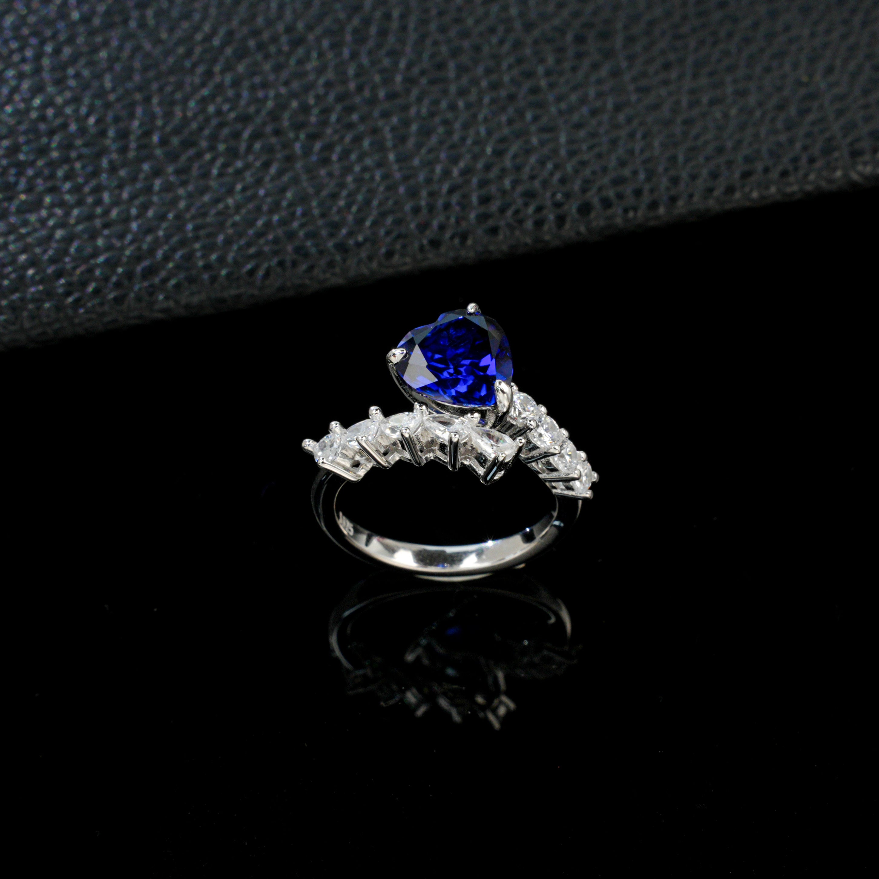 Lab-Grown Sapphire - Enchanted Starburst Ring