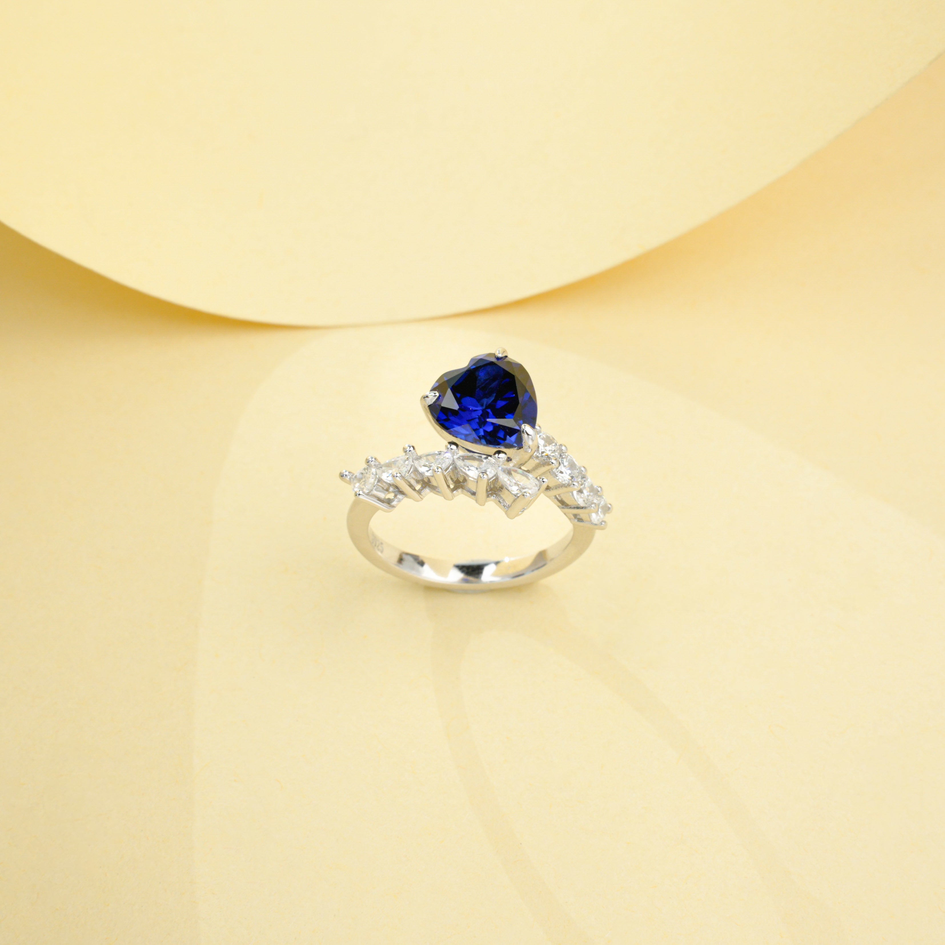 Lab-Grown Sapphire - Enchanted Starburst Ring