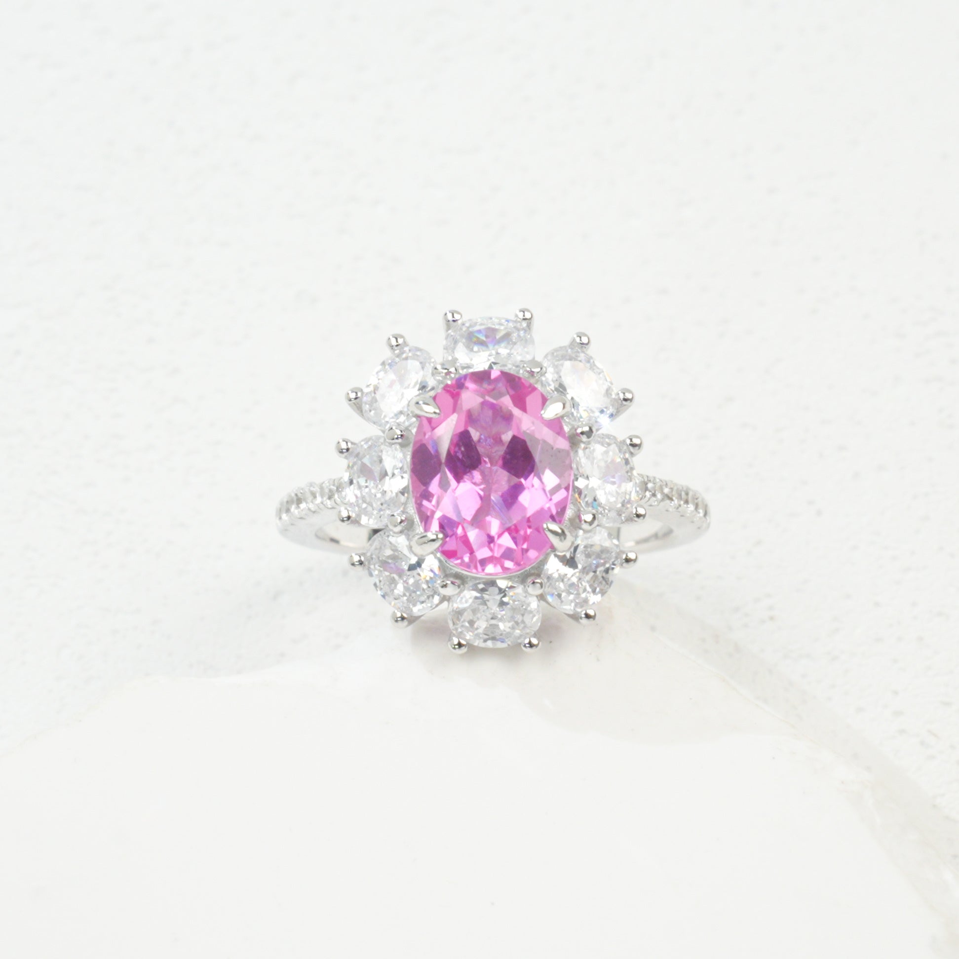 Lab-Grown Emerald - Star Cluster Verdant Glow Ring