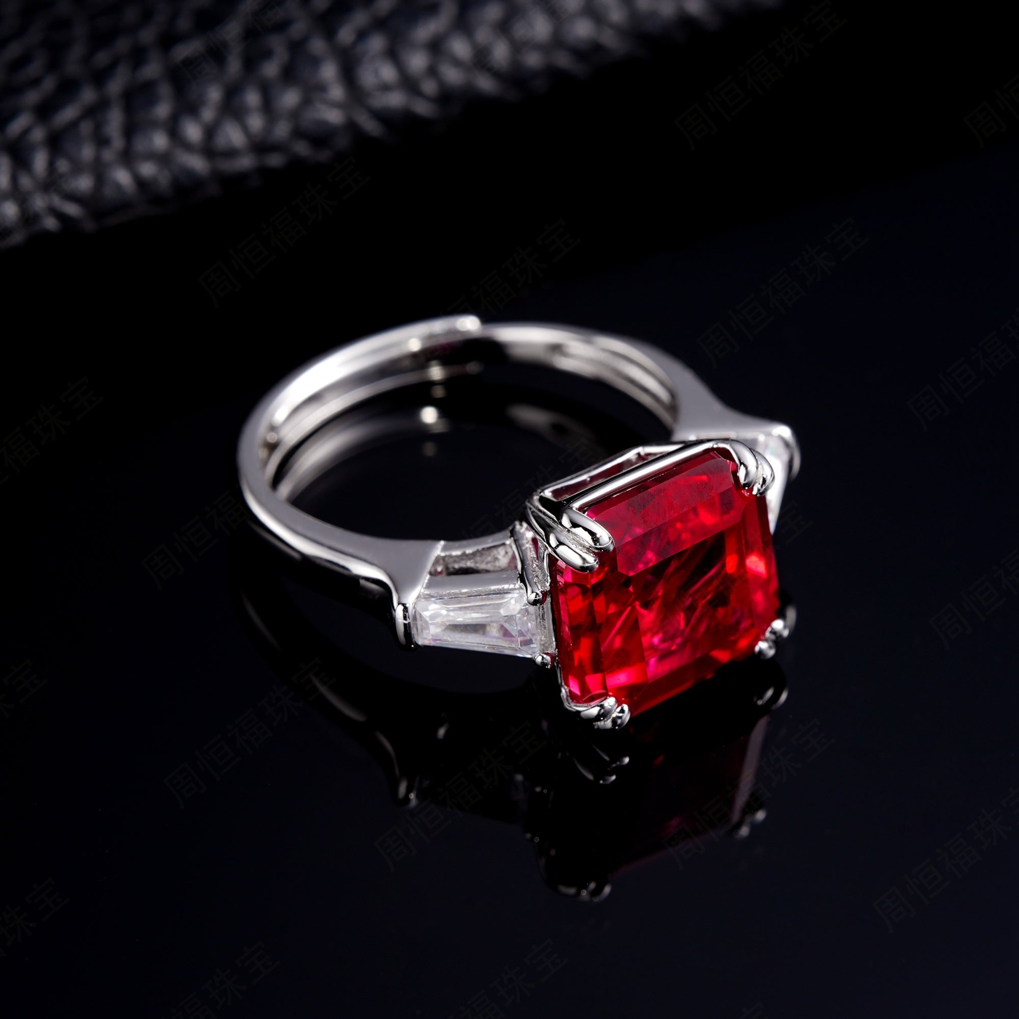 Trio of Time | Classic Three-Stone Lab-Created Emerald Ring