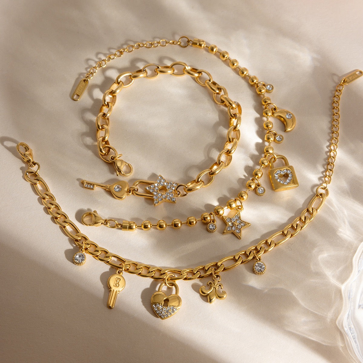 Soul Guardian Set - Celestial Lock & Key Talismans