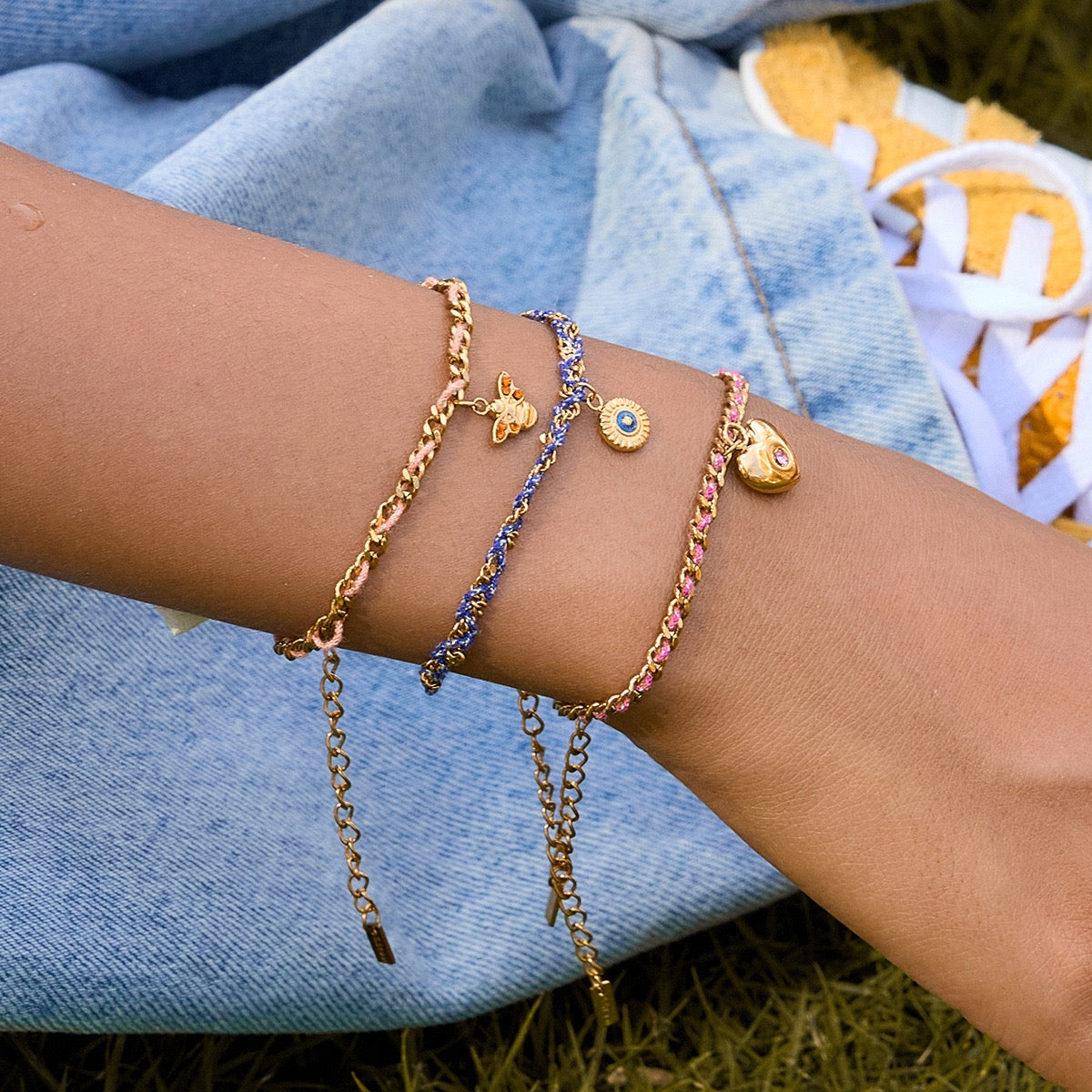 Braided Chain Bracelets - Guardian & Love Set