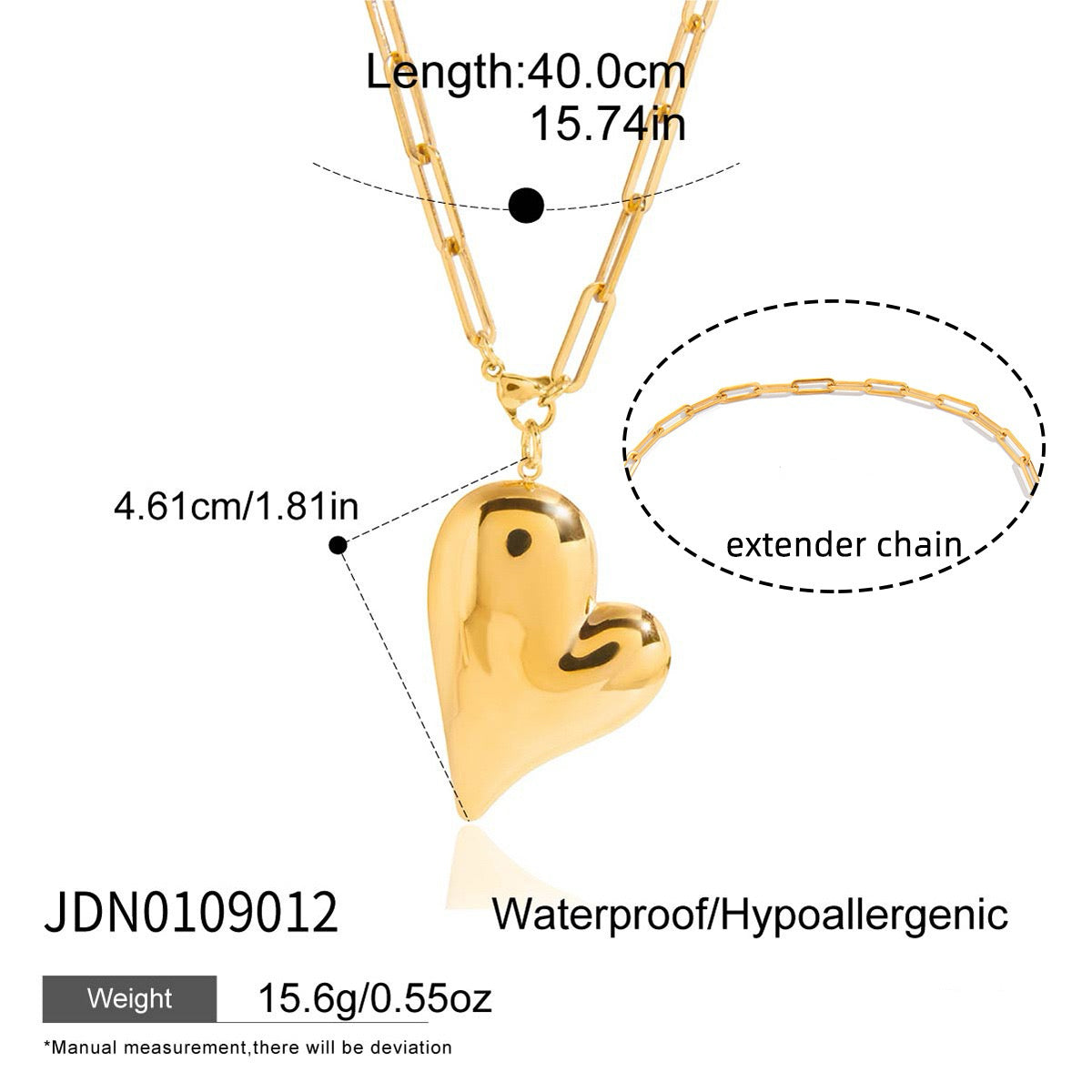 Vintage Heart Necklaces - Golden Romance