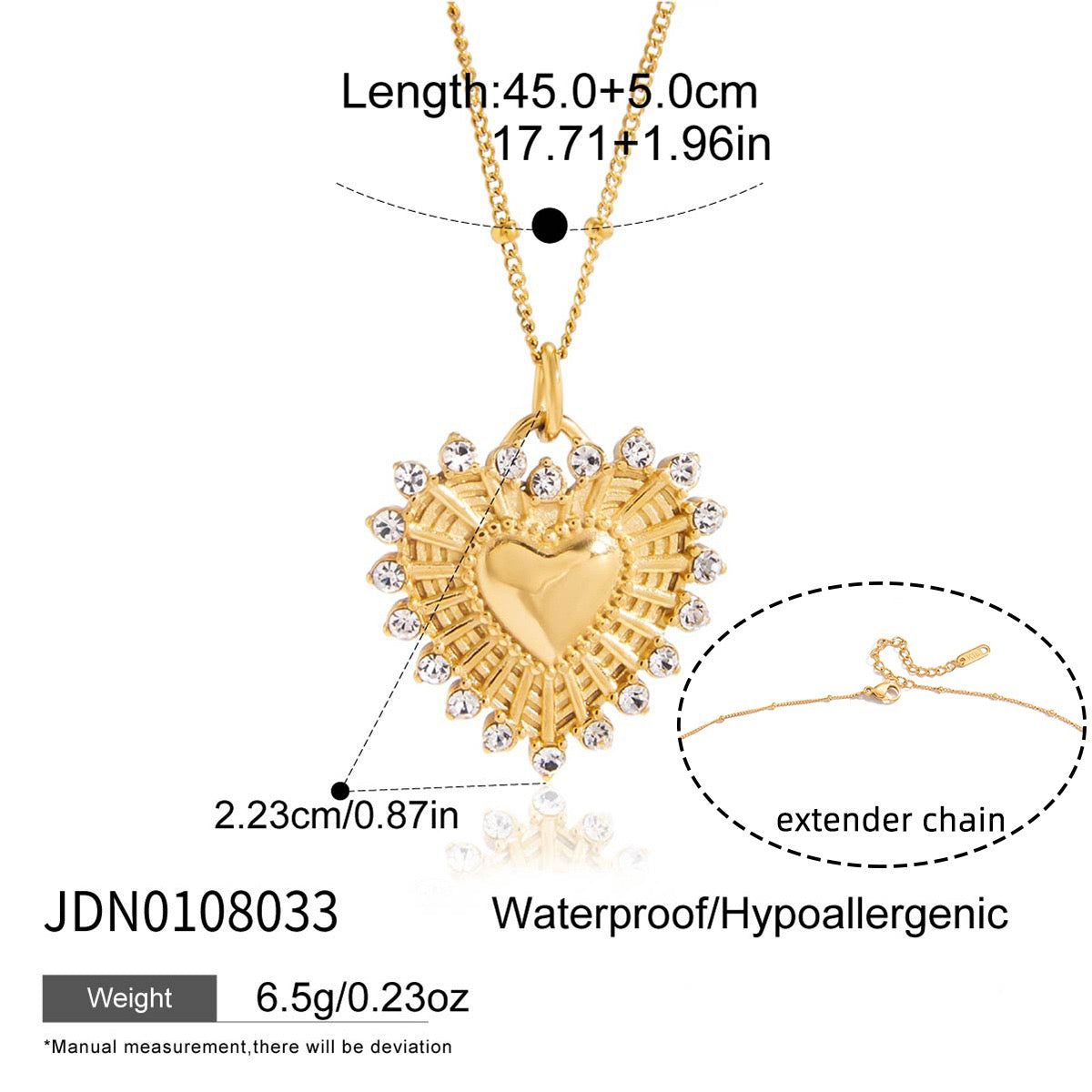 Vintage Heart Necklaces - Golden Romance