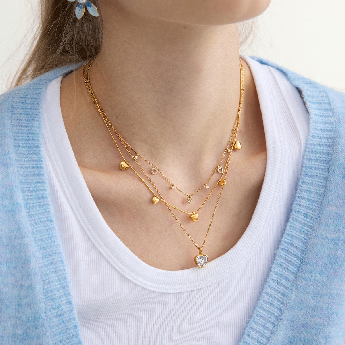 Vintage Heart Necklaces - Golden Romance