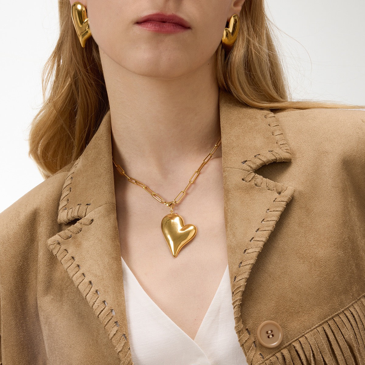 Vintage Heart Necklaces - Golden Romance