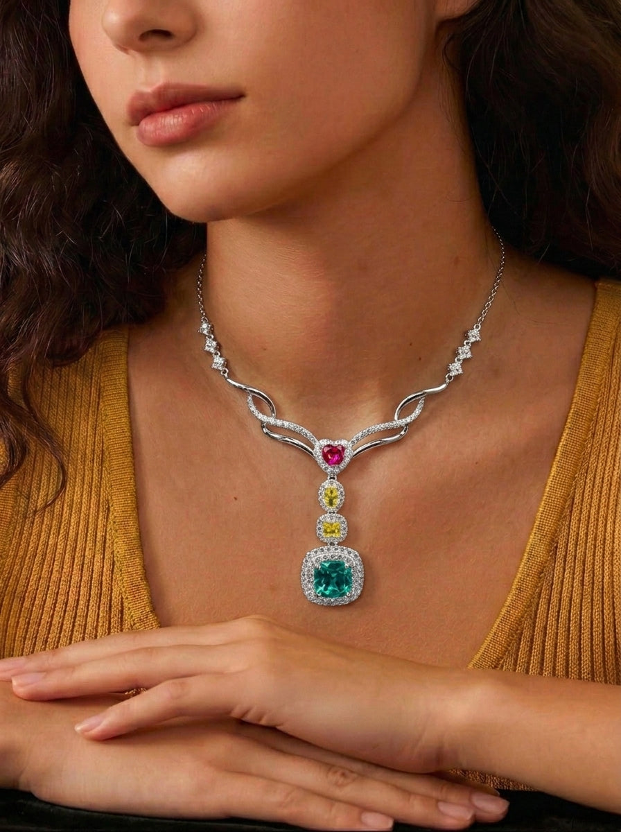 Paraiba Tourmaline Drop Necklace