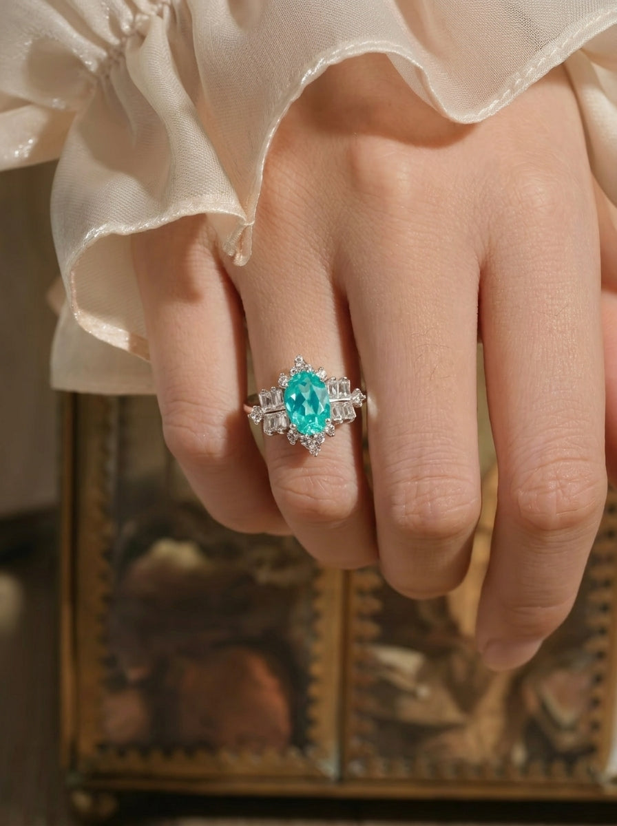 Oval Paraiba Ring