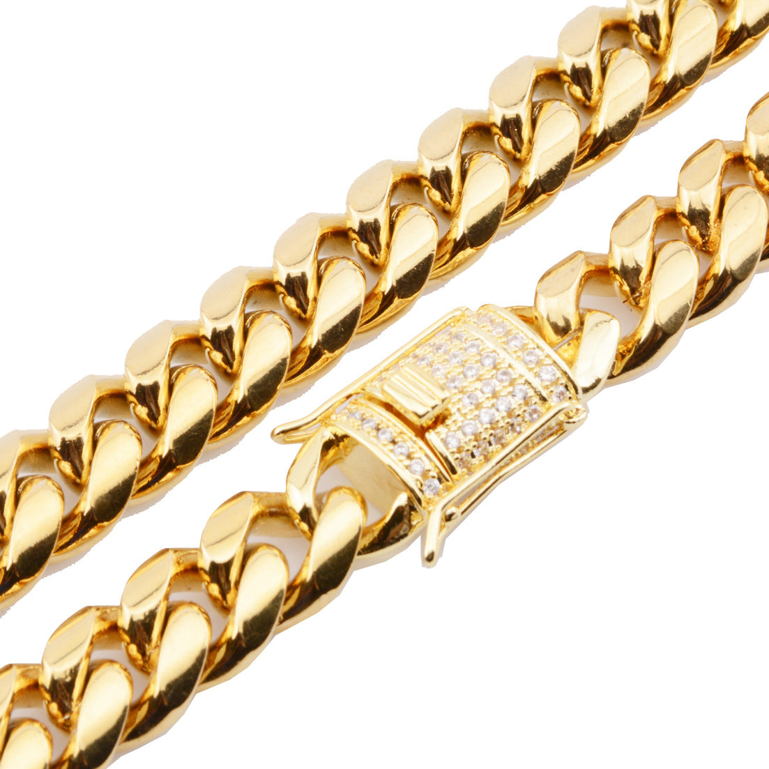 14K Gold, 6-18mm Cuban chain and bracelet set