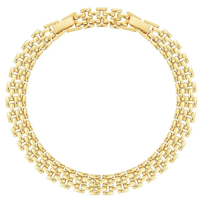 2pc 14k Chunky Link Anklets