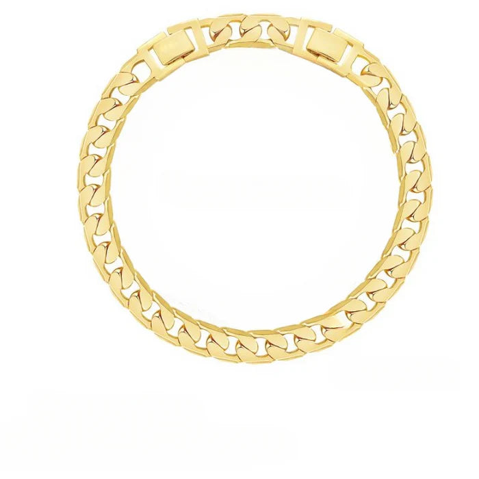 2pc 14k Chunky Link Anklets