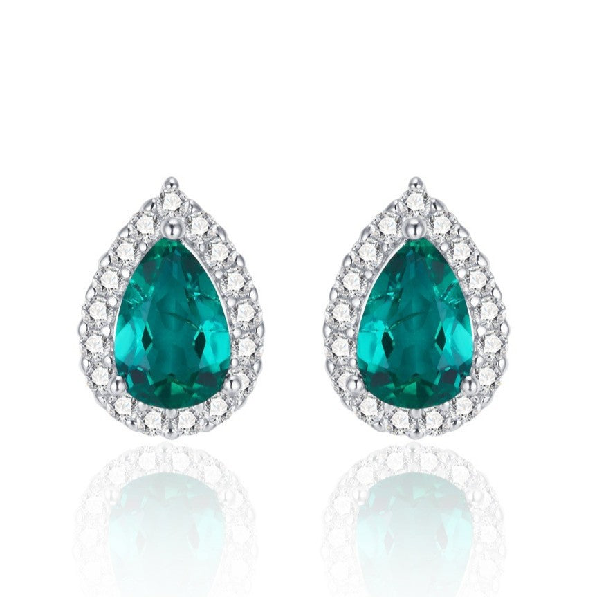 Zhou Hengfu Jewelry Water Drop Earrings Niche Design Classic Trend Versatile Women's Accessories Wholesale Factory Direct Sales