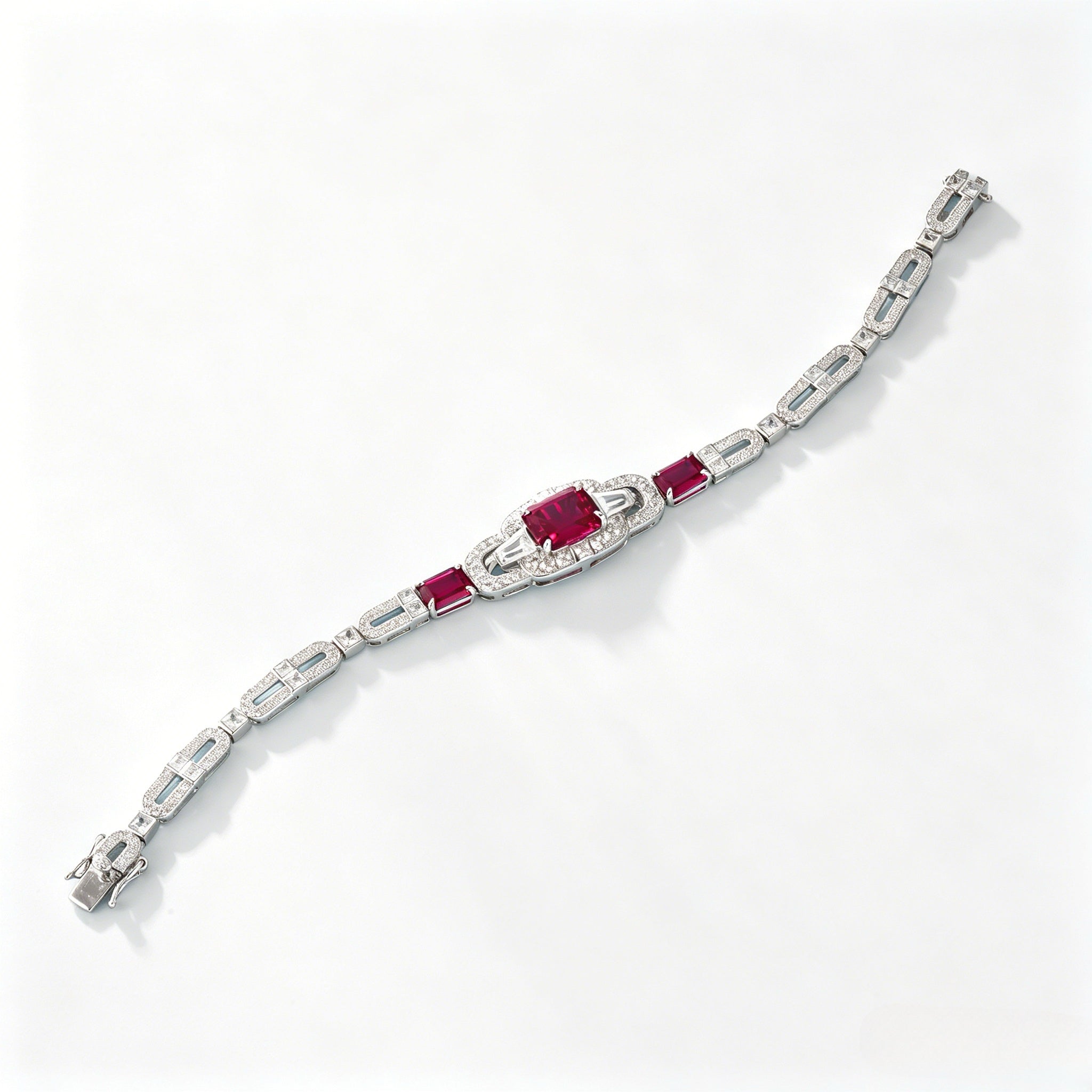 Vintage Ruby & Diamond Bracelet