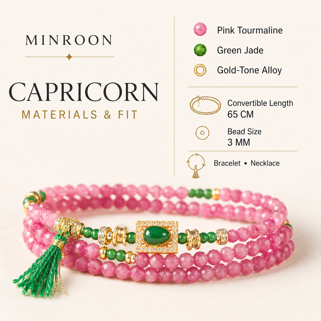 Capricorn bracelet materials and fit