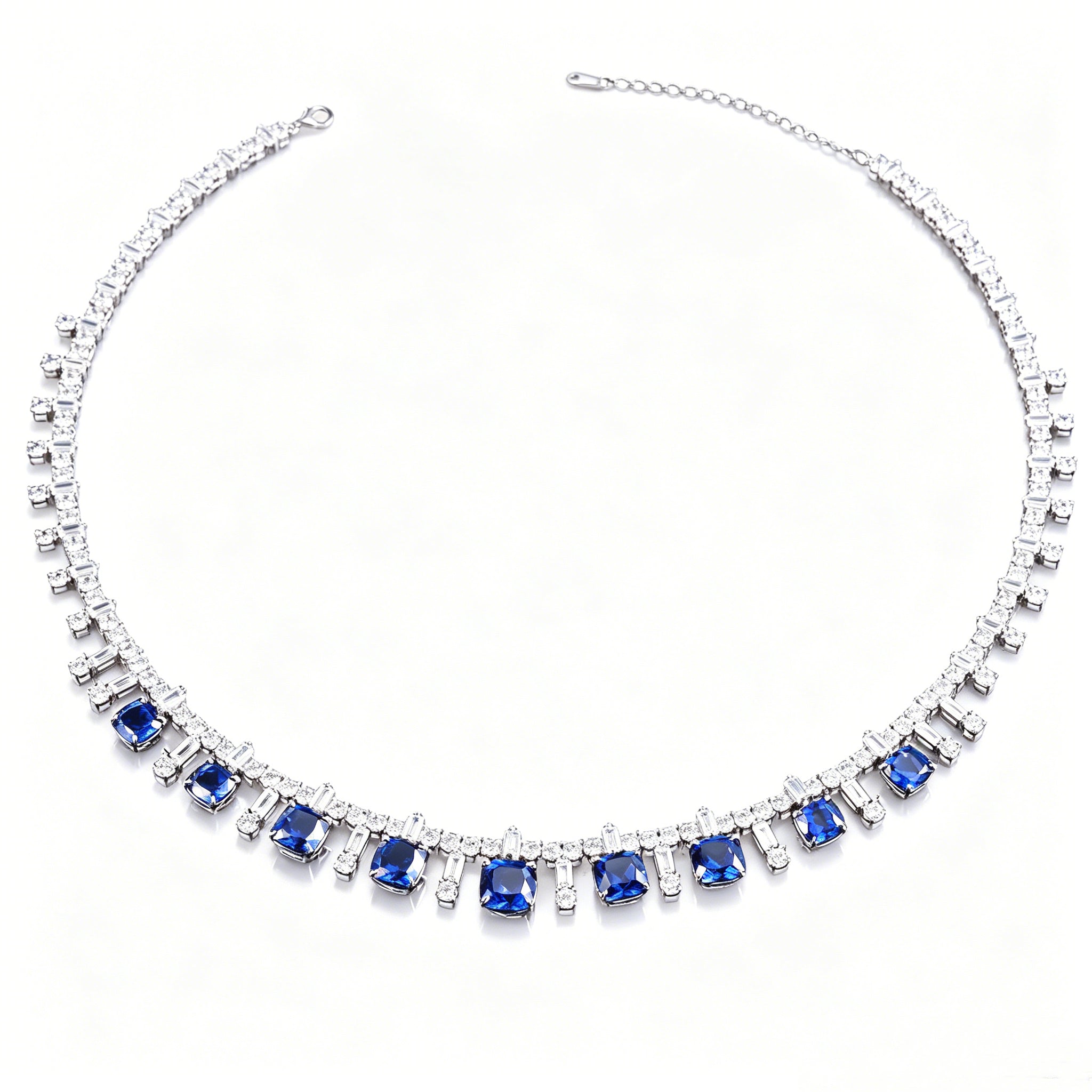 Elegant Sapphire Choker Necklace