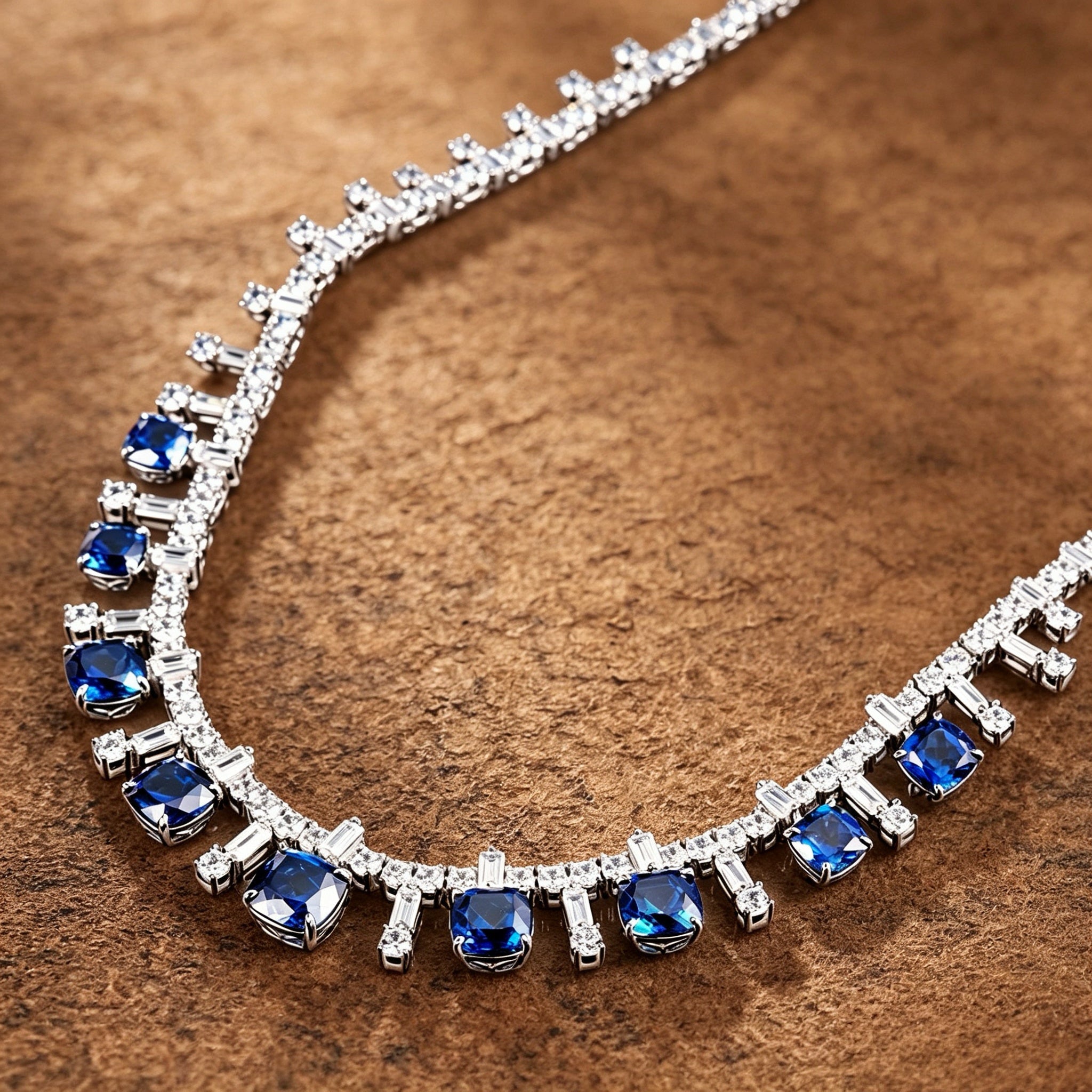 Elegant Sapphire Choker Necklace