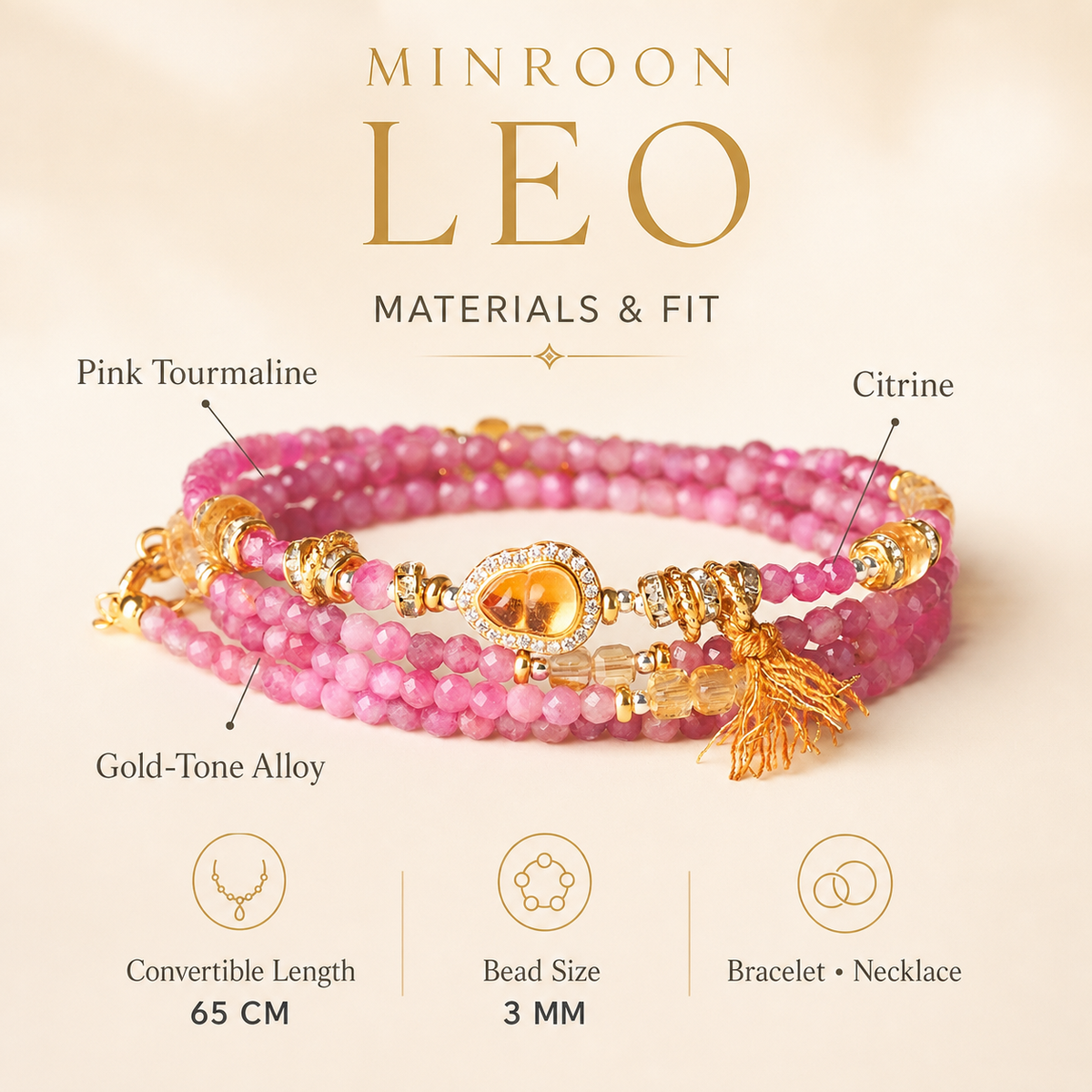 Leo bracelet materials and fit
