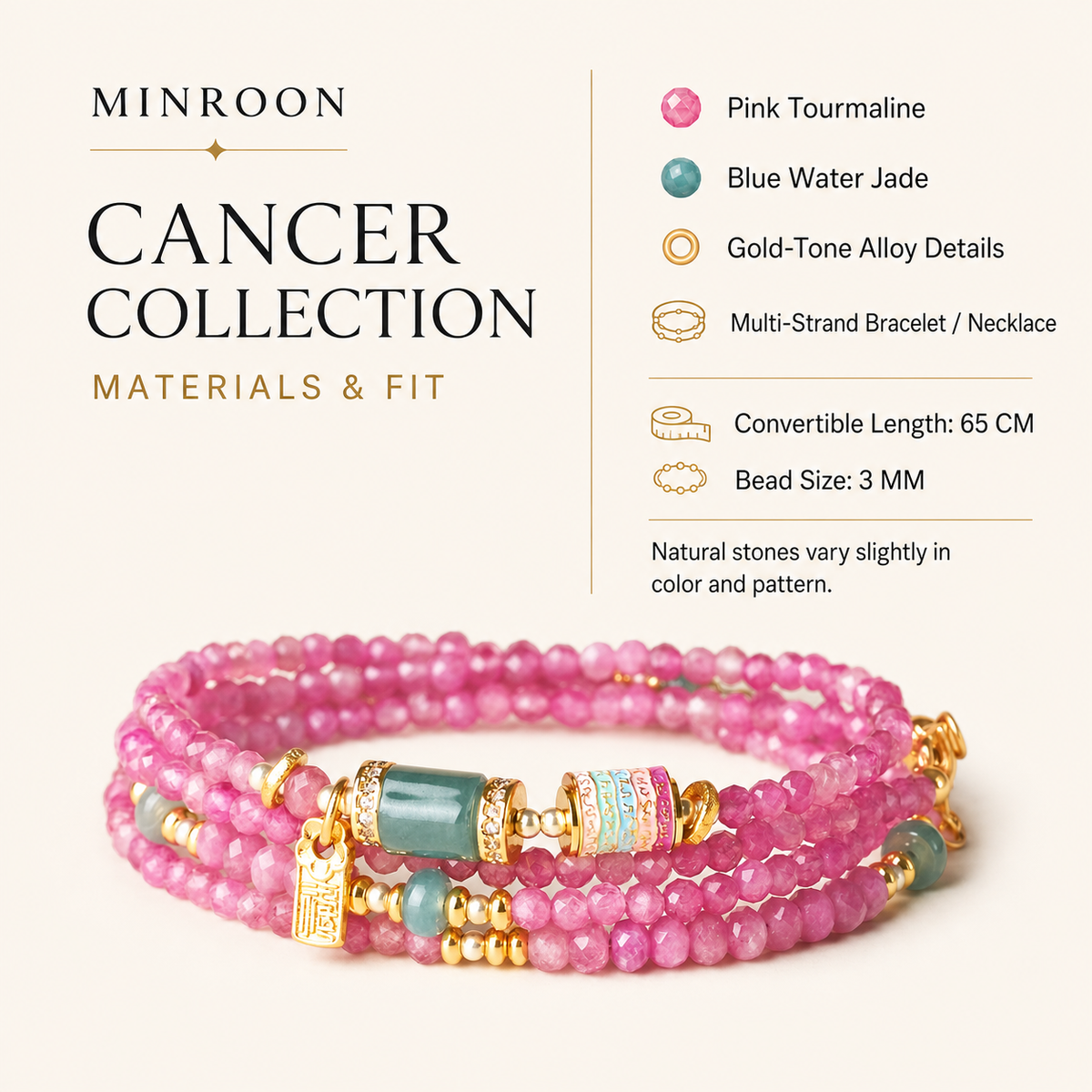 Cancer bracelet materials and fit guide