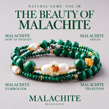 MINROON The Beauty of Malachite cover featuring the three-layer malachite bracelet