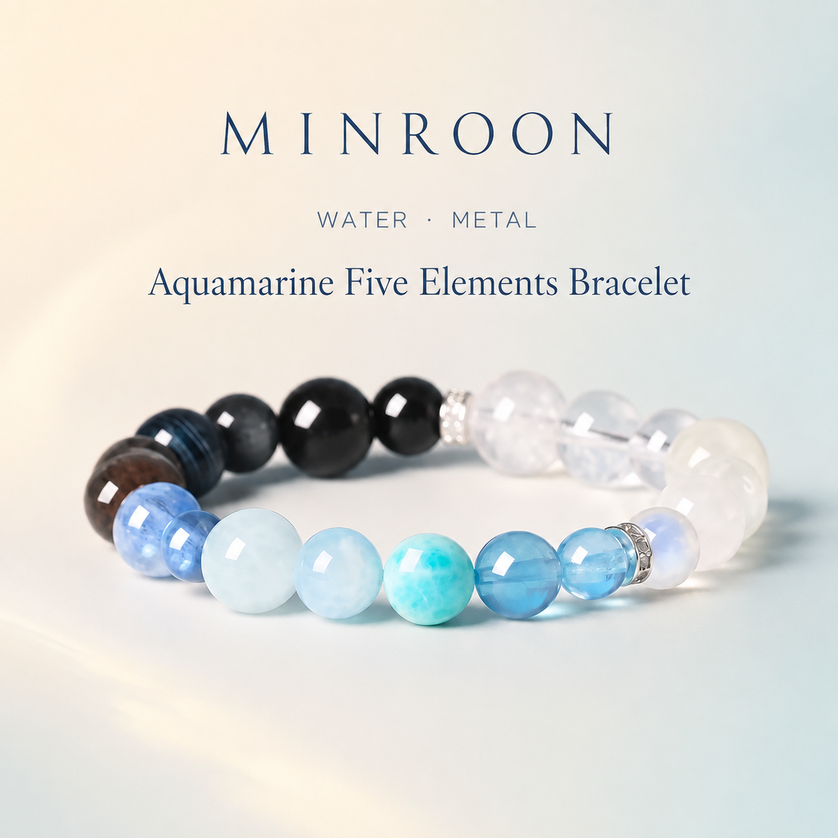 Aquamarine Water Metal Five Elements Bracelet hero